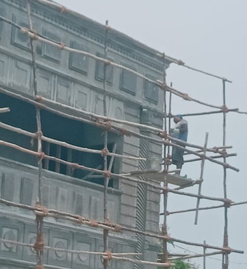 Building Cement Elevation Work in Chennai,Building Cement Artist Work in Chennai,Building Cement Design Work in Chennai,Temple and Pillar Border Work in Chennai