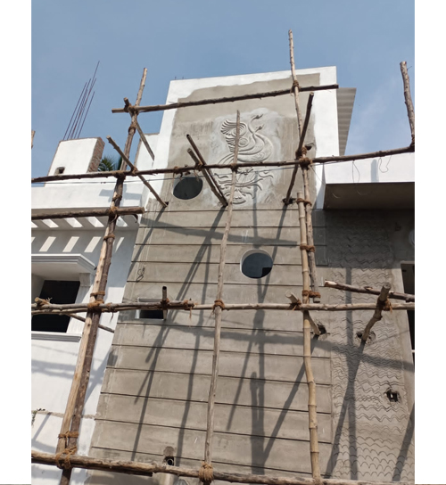 Building Cement Elevation Work in Chennai,Building Cement Artist Work in Chennai,Building Cement Design Work in Chennai,Temple and Pillar Border Work in Chennai