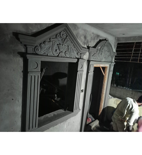 Building Cement Elevation Work in Chennai,Building Cement Artist Work in Chennai,Building Cement Design Work in Chennai,Temple and Pillar Border Work in Chennai