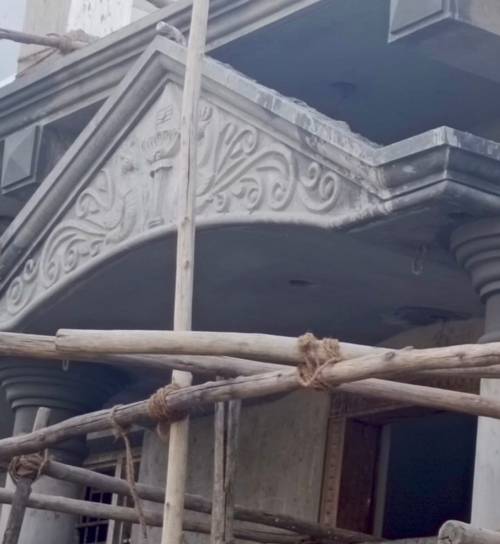 Building Cement Elevation Work in Chennai,Building Cement Artist Work in Chennai,Building Cement Design Work in Chennai,Temple and Pillar Border Work in Chennai