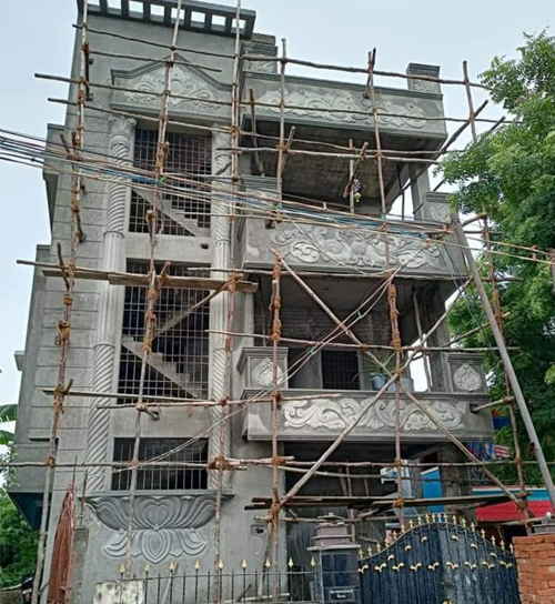 Building Cement Elevation Work in Chennai,Building Cement Artist Work in Chennai,Building Cement Design Work in Chennai,Temple and Pillar Border Work in Chennai
